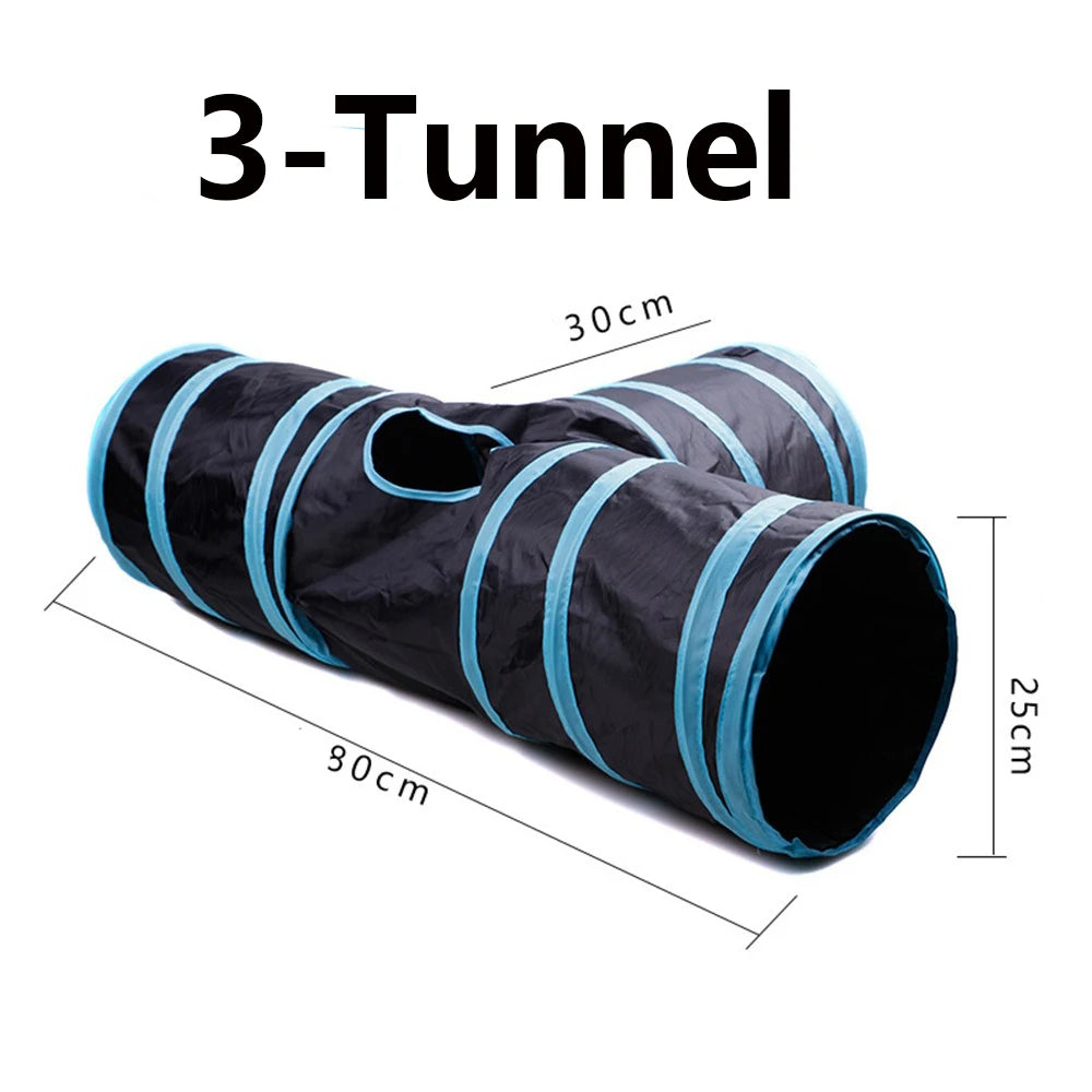3-tunnel product with dimensions on a white background