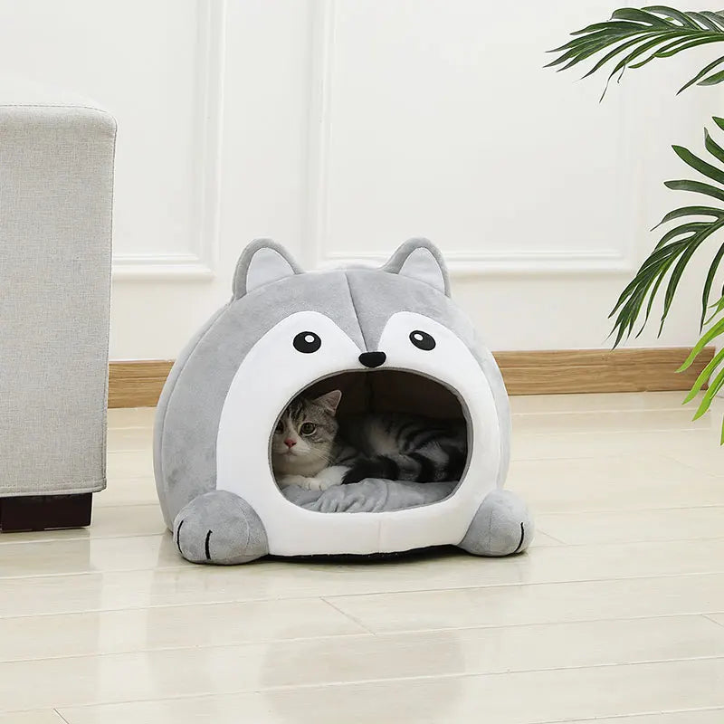 Cozy Cat House designed like a cute animal, perfect for your feline friend’s comfort and playtime.