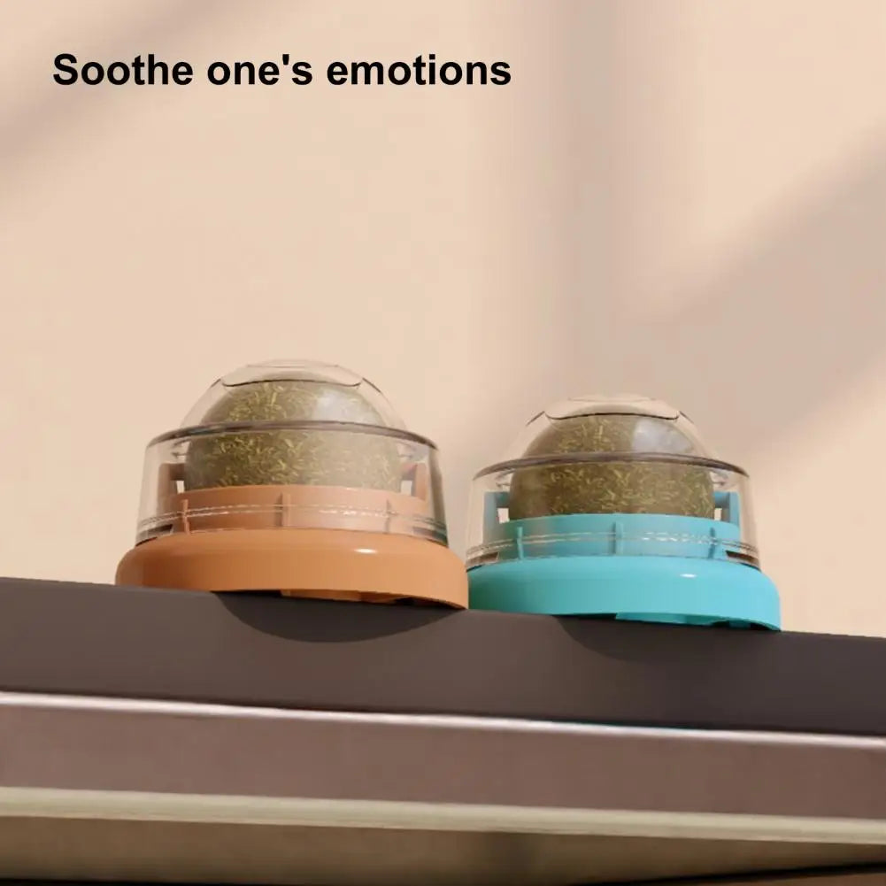 Two small containers with lids on a shelf, labeled 'Soothe one's emotions'.