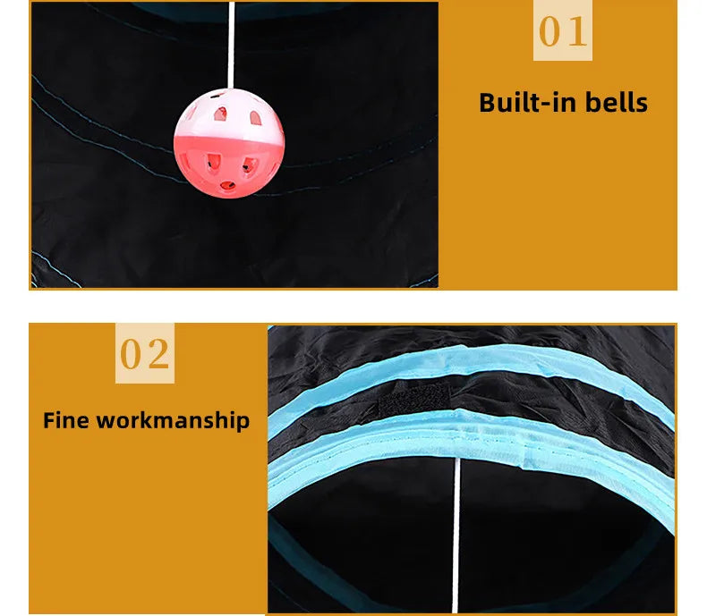 Product with built-in bells and fine workmanship highlighted on a black background.