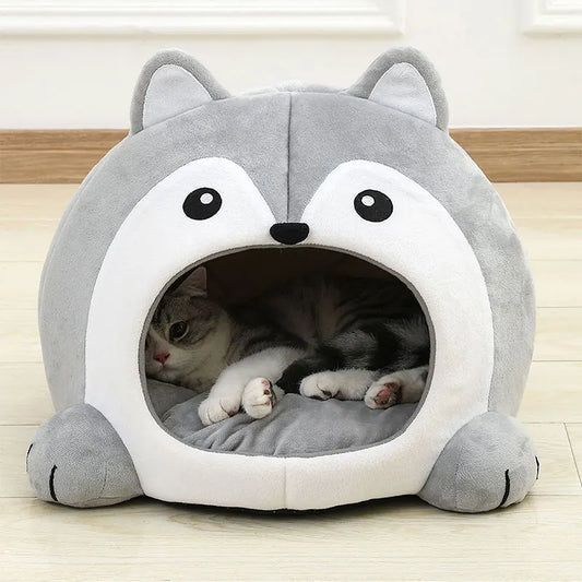 Cozy Cat House designed for comfort, featuring a playful design perfect for your feline friend.